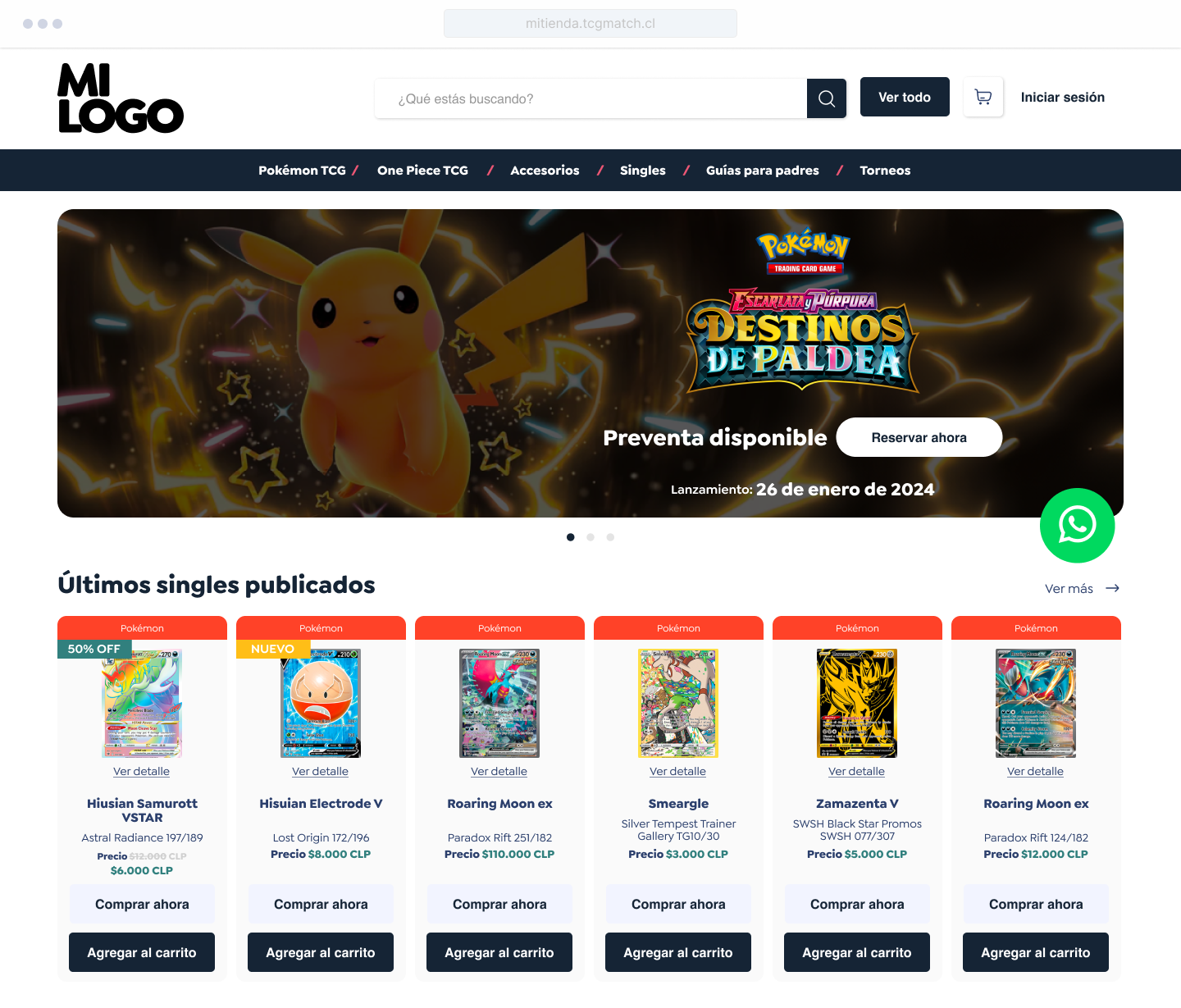 Tu tienda online, lista para vender
